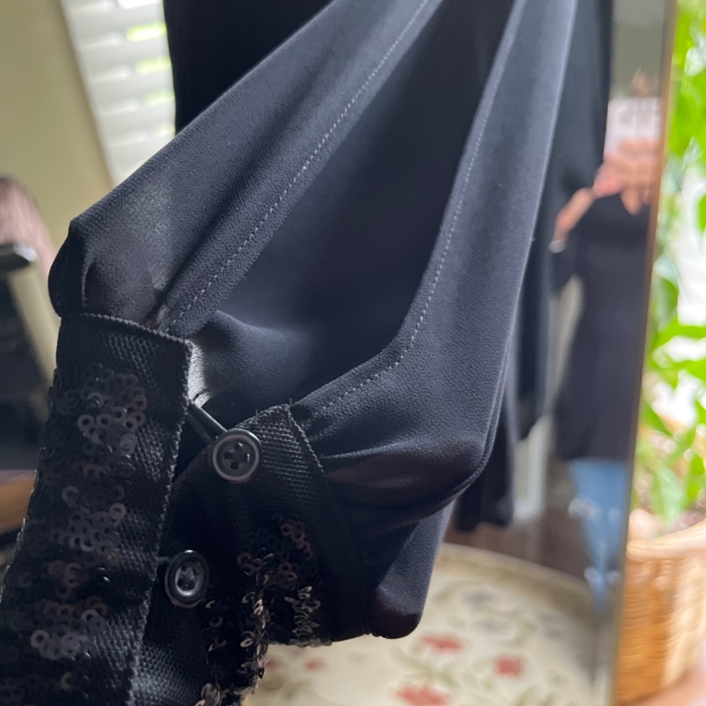 Black tie opulent fantasy dress blouse
